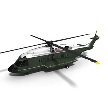 S-92 Marine One VXX Program Helicopter 3D Model