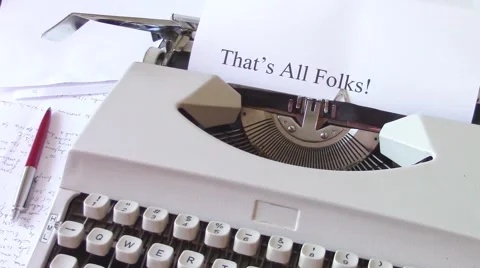 That's all folks! Video stock 47861858