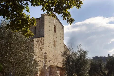 S. Antimo facade 2 Stock Photos