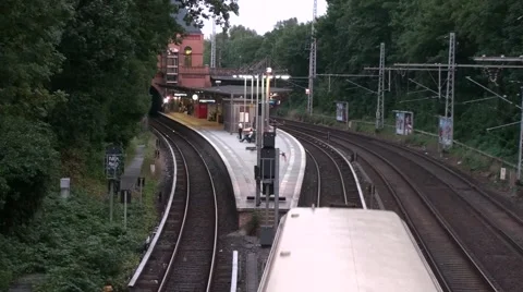 S-Bahn train at Berlin Video stock 52490441