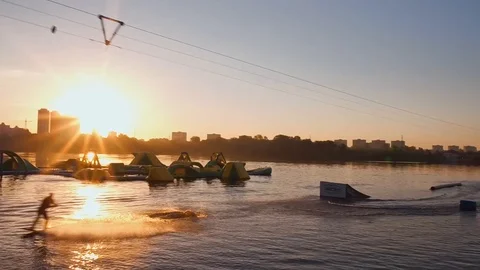 S-Bend Wakeboard Trick Stock Footage 106761811