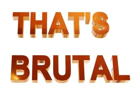 That's brutal Illustrazione stock