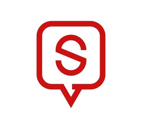 S bubble talk logo vector design template Stock-Illustration