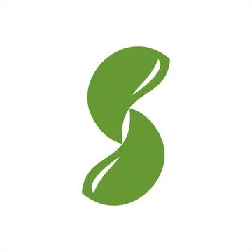 S, CC, SCC initials geometric LEAF company logo and vector icon Stock Illustration