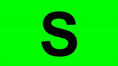 "S" Chromakey Green Screen Animated Fire Snow Water Explosion Lettering 動画素材 132945