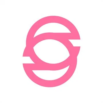 S, CSC, SO initials simple line art logo Stock Illustration