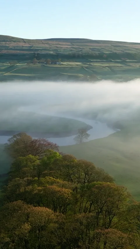 S curve on the river Stock Footage 334166102