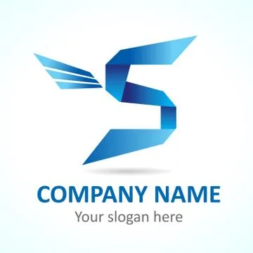 S fly logo Stock Illustration