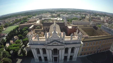 S. Giovanni Square Rome - Piazza S.Giovanni Roma Stock Footage 55862004