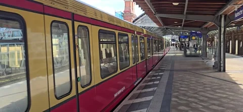 S Hackescher Markt Train Station Berlin Germany Saturday April 6th 2024 Stock Footage 271143325