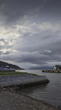 That's how a storm appears 写真素材