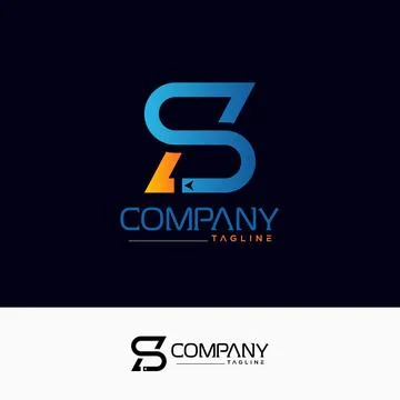 S L letter logo Illustrazione stock