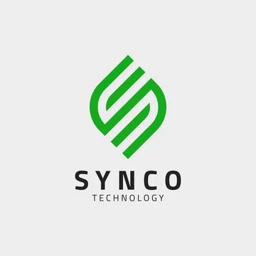 S latter leaf logo Stock Illustration