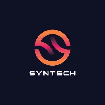 S latter tech logo and icon Stock Illustration