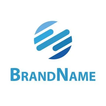 S letter circular logo design Stock Illustration