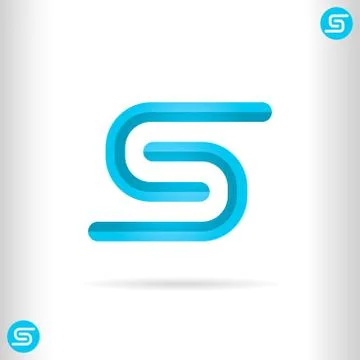 S letter icon Ilustración de archivo