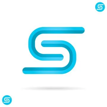 S letter icon Stock Illustration