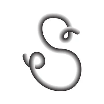S letter icon 스톡 일러스트