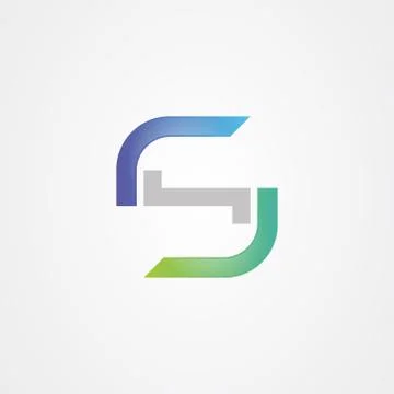 S letter icon logo vector design Stock Illustration