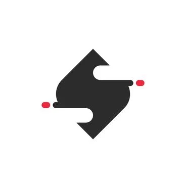 S letter icon  vector illustration concept design Stock Illustration