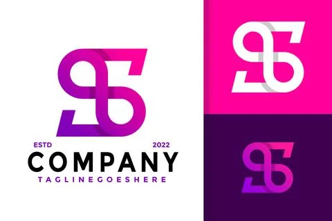 S Letter Infinity Logo Design, brand identity logos vector, modern logo, Logo 스톡 일러스트