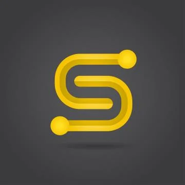 S letter logo Stock Illustration