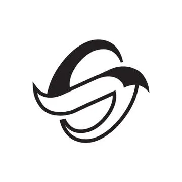 S letter logo Illustrazione stock