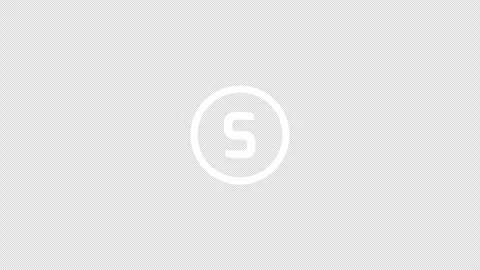 S letter logo loopable rotated animation white transparent alpha background Stock Footage 307012702