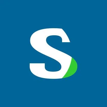 S letter mark logo design template element Illustrazione stock