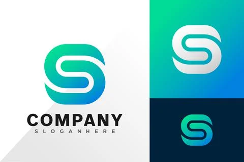 S letter monogram logo vector design. Abstract emblem, designs concept, logos Stock Illustration