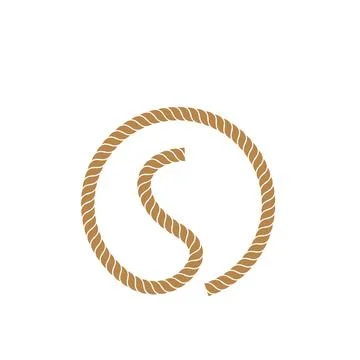 S letter rope vector icon  illustration design Stock Illustration