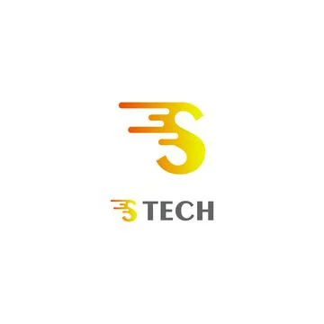 S Letter Technology Logo Template. Vector. Icon Stock Illustration