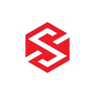 S Letter Unique Logo Vector Template Stock Illustration