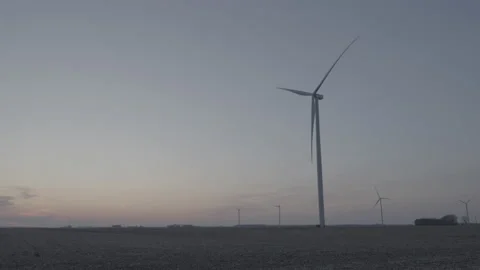 S-log 3 Windmills Stock Footage 236503158