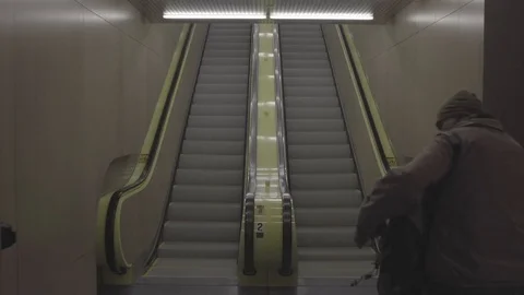 S-LOG Seattle Public Library stairs Stock Footage 122384148