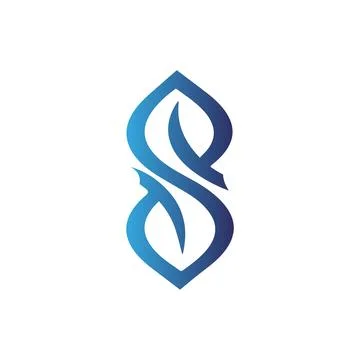S logo catchy s simple icon Stock Illustration