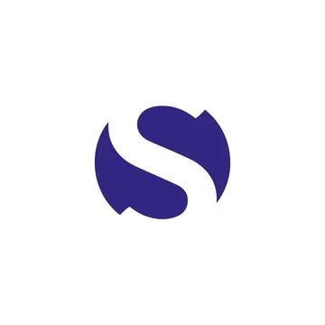 S logo design easy catchy s symbol aa1 Stock Illustration