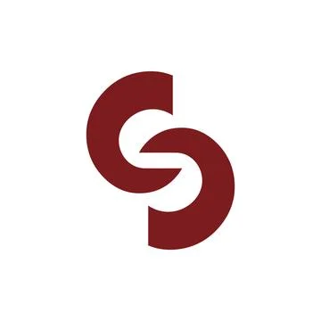S logo design easy catchy s symbol aa3 Stock Illustration