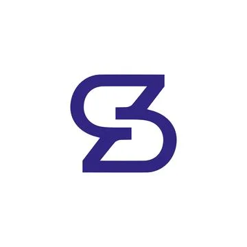 S logo design easy catchy s symbol aa4 Stock Illustration