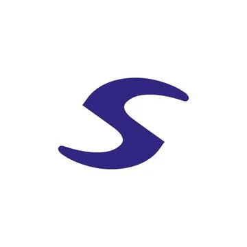 S logo design easy catchy s symbol Stock Illustration