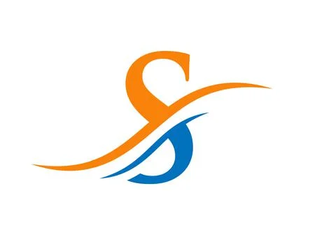 S Logo Design Vector Template. Initial Letter S Logotype For Business And Com Stock Illustration