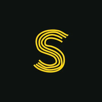 S logo, Initial lettering handwriting or handwritten for identity. Logo hand 스톡 일러스트