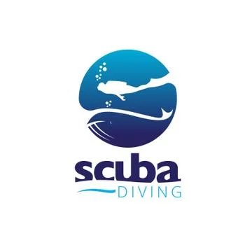 S logo, letter based Scuba Diving icon Ilustración de archivo