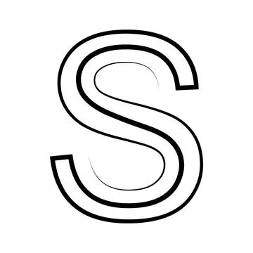 S logo studio letter s design icon logotype technology font Stock Illustration