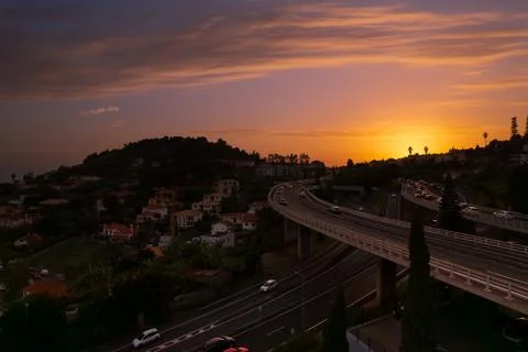 S. Martinho Sunset Foto stock