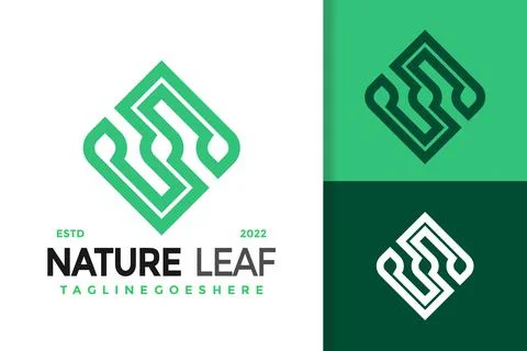 S Nature Leaf Logo Design, brand identity logos vector, modern logo, Logo Des Stock Illustration