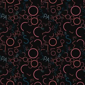 S o Paulo creative pattern Stock Illustration