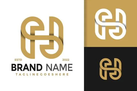 S or N Letter Infinity Logo Design, brand identity logos vector, modern logo, Stock Illustration