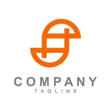 S, pd, psd, spd initials simple geometric company logo Stock Illustration