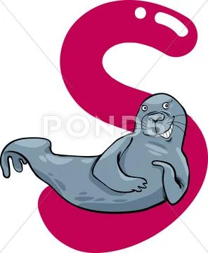 S for seal Stock Illustration
